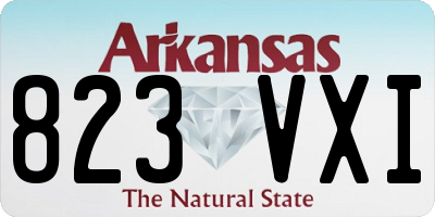 AR license plate 823VXI