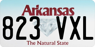 AR license plate 823VXL