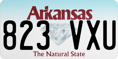 AR license plate 823VXU
