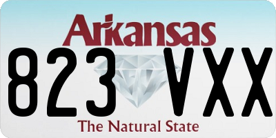 AR license plate 823VXX
