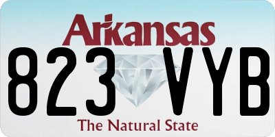 AR license plate 823VYB