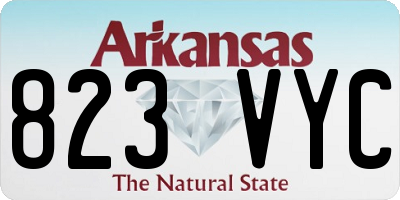 AR license plate 823VYC