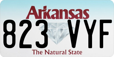AR license plate 823VYF