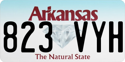 AR license plate 823VYH