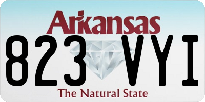 AR license plate 823VYI
