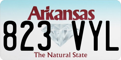 AR license plate 823VYL