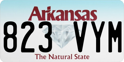 AR license plate 823VYM