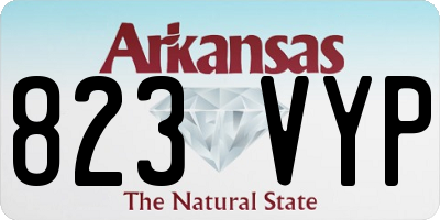 AR license plate 823VYP