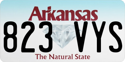 AR license plate 823VYS