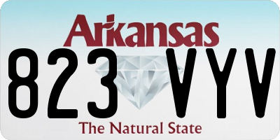 AR license plate 823VYV