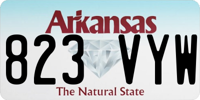 AR license plate 823VYW