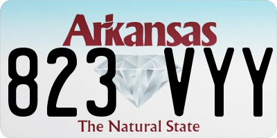 AR license plate 823VYY