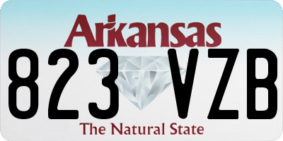 AR license plate 823VZB