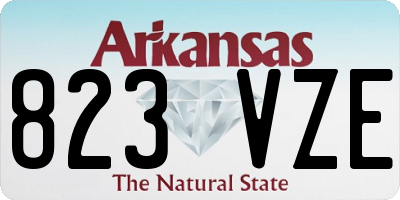 AR license plate 823VZE