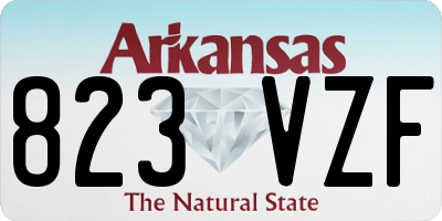 AR license plate 823VZF