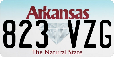 AR license plate 823VZG