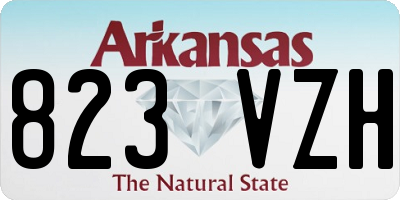 AR license plate 823VZH