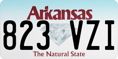 AR license plate 823VZI