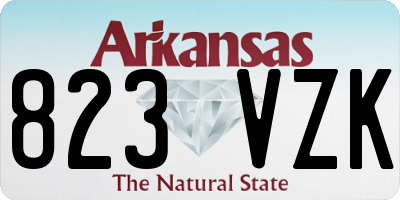 AR license plate 823VZK