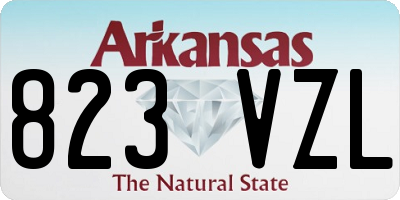AR license plate 823VZL