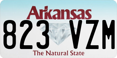 AR license plate 823VZM