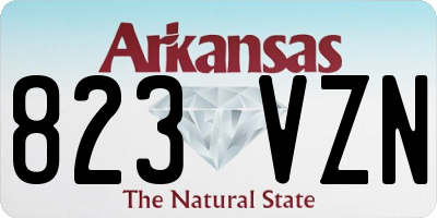 AR license plate 823VZN