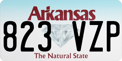 AR license plate 823VZP