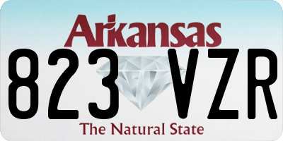 AR license plate 823VZR