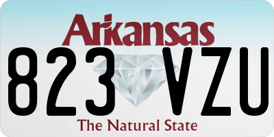 AR license plate 823VZU