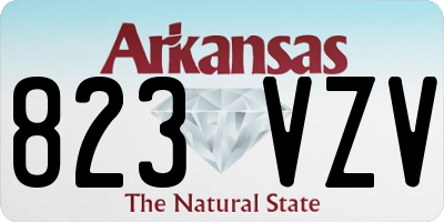 AR license plate 823VZV