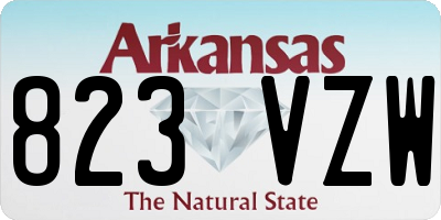 AR license plate 823VZW