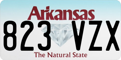 AR license plate 823VZX