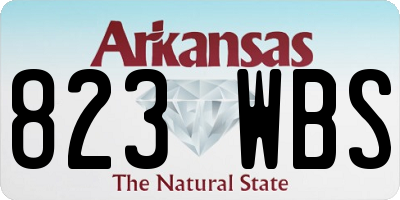 AR license plate 823WBS