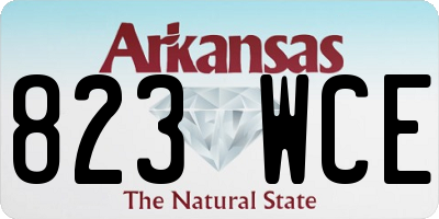 AR license plate 823WCE