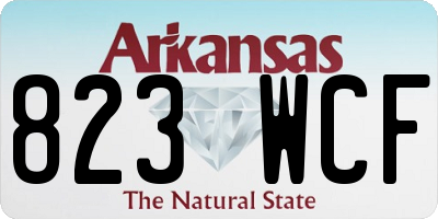 AR license plate 823WCF
