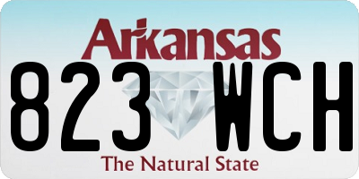 AR license plate 823WCH