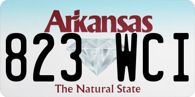 AR license plate 823WCI