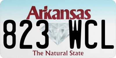 AR license plate 823WCL