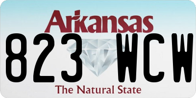 AR license plate 823WCW