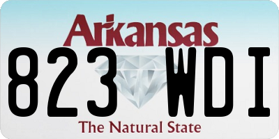 AR license plate 823WDI