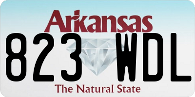 AR license plate 823WDL