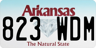 AR license plate 823WDM