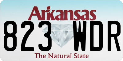 AR license plate 823WDR