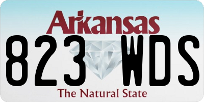 AR license plate 823WDS
