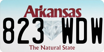 AR license plate 823WDW