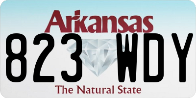 AR license plate 823WDY