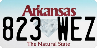 AR license plate 823WEZ