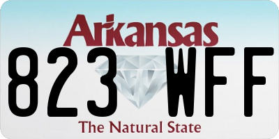 AR license plate 823WFF