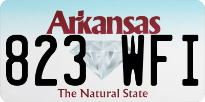 AR license plate 823WFI