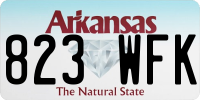 AR license plate 823WFK